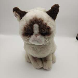 Gund Plush Grumpy Cat Stuffed Animal 9 Inch Brown White Kitty Soft Toy Meme Gift